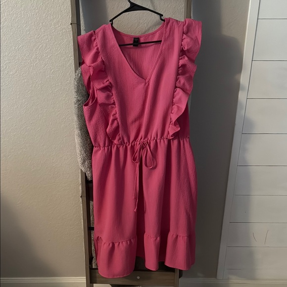 SHEIN Dresses & Skirts - Pink Ruffled Sleeveless Dress